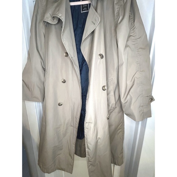 Christian Dior Monsieur Belted Trench Coat Tan Thinsulate Lined 40R Mens Vintage - Picture 4 of 16